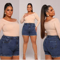 Plus size - Denim Shorts