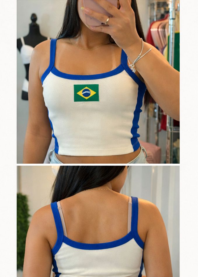 Cropped Brasil Flag